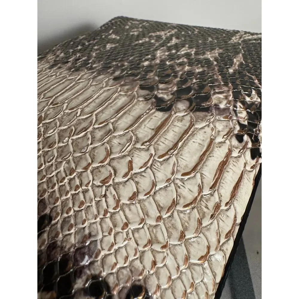 Brahmin Duxbury Satchel Large Croc Embossed Purse